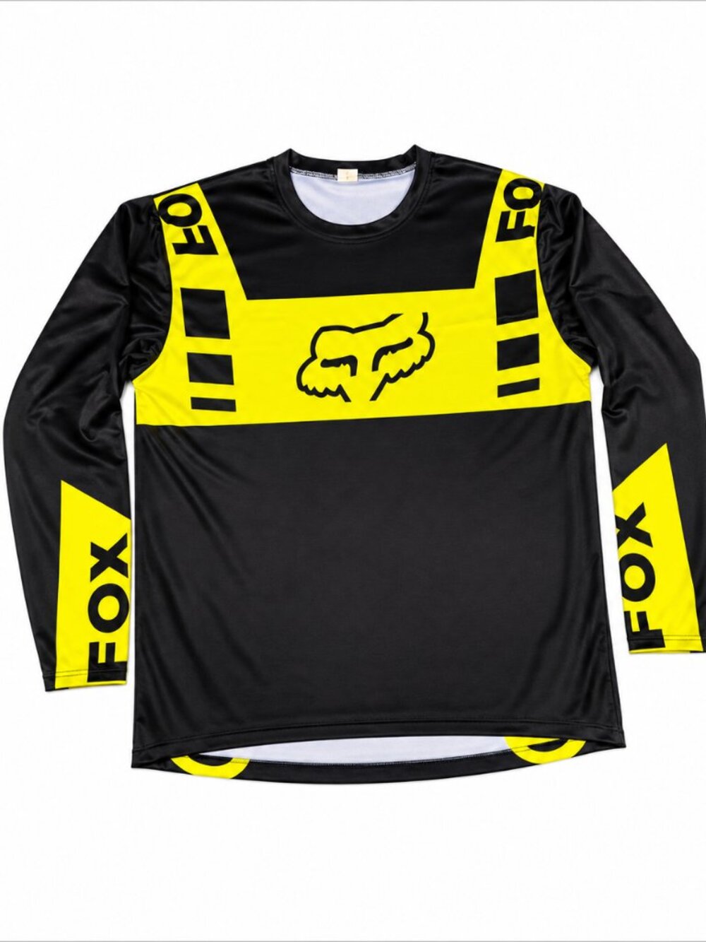 Fox Racing MX Jersey Men's XL Black Yellow Motocross Dirt Bike Off Road